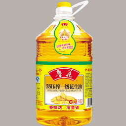 鲁花压榨一级花生油5.436l